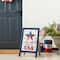 Glitzhome® 24" Patriotic Stars & Stripes Easel Porch Décor